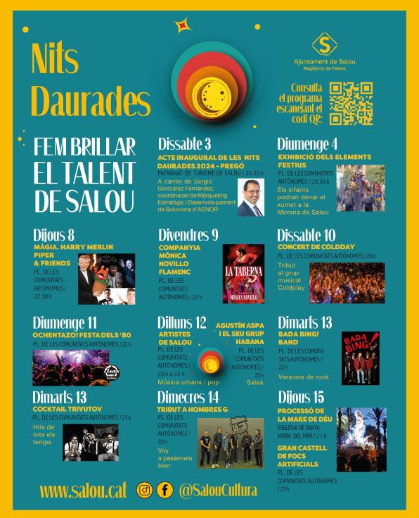 Actuaciones Nits Daurades Salou 2024