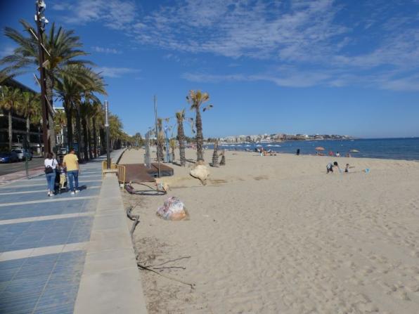 Ponent beach in Salou that will have an area for dogs and pets